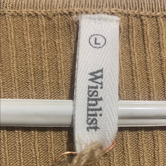 Wishlist Beige Ribbed Sweater - Picture 3 of 8